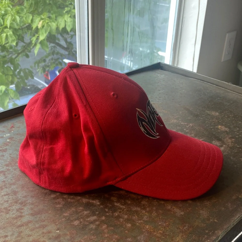 No Fear Mastercraft Red FlexFit Ball Cap with Bold Embroidery Logo. Size L/XL - Picture 7 of 10